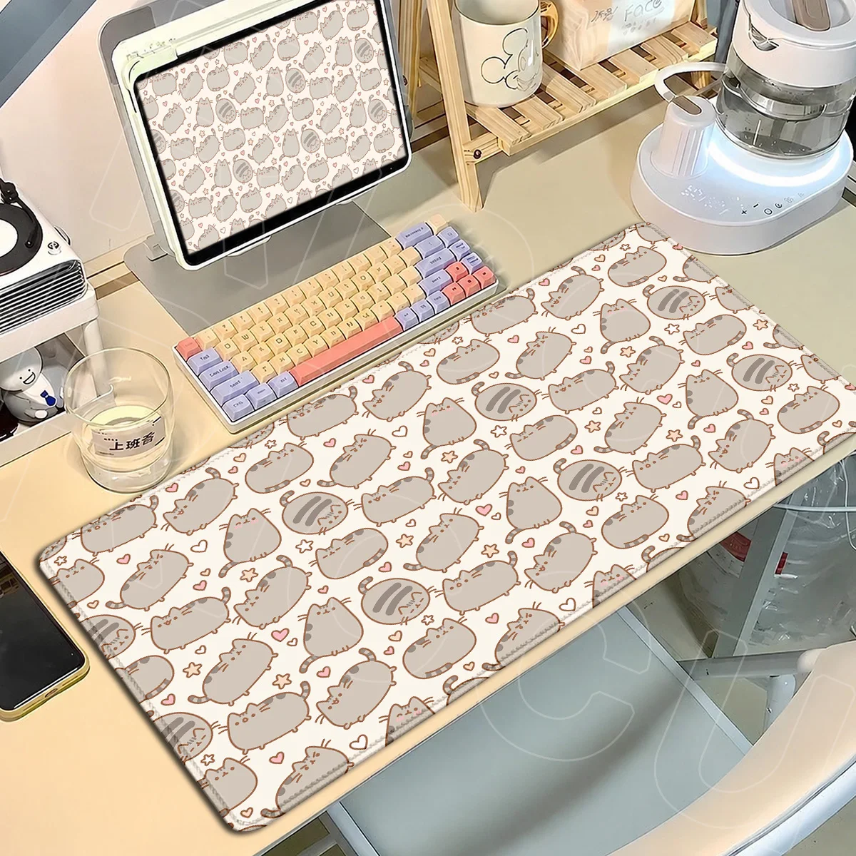 Computer E-sport Gamer Desktop Carpet PC Rubber Accessories Cute P-pusheens-S HD Printing Mouse Pad XXL Notebook Cartoon Mauspad