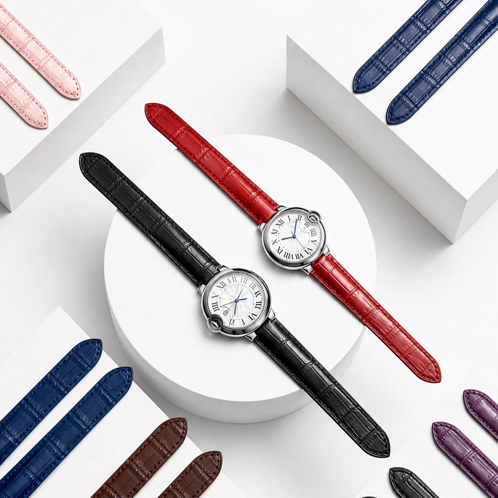 Speciale dubbele convexe leren - Cartier Watch Ballon Bleu recensie en prijs