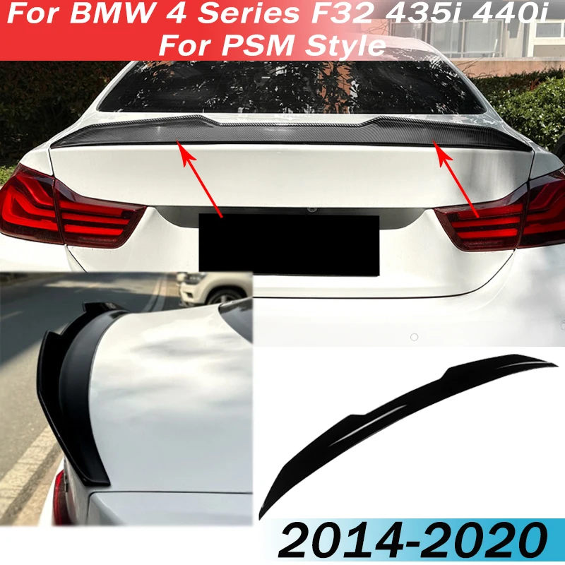 

Car Rear Tail Wings For BMW 4 Series F32 2014-2020 435i 440i For PSM Style Trunk Spoiler Wing Body Kit Tuning Accessories