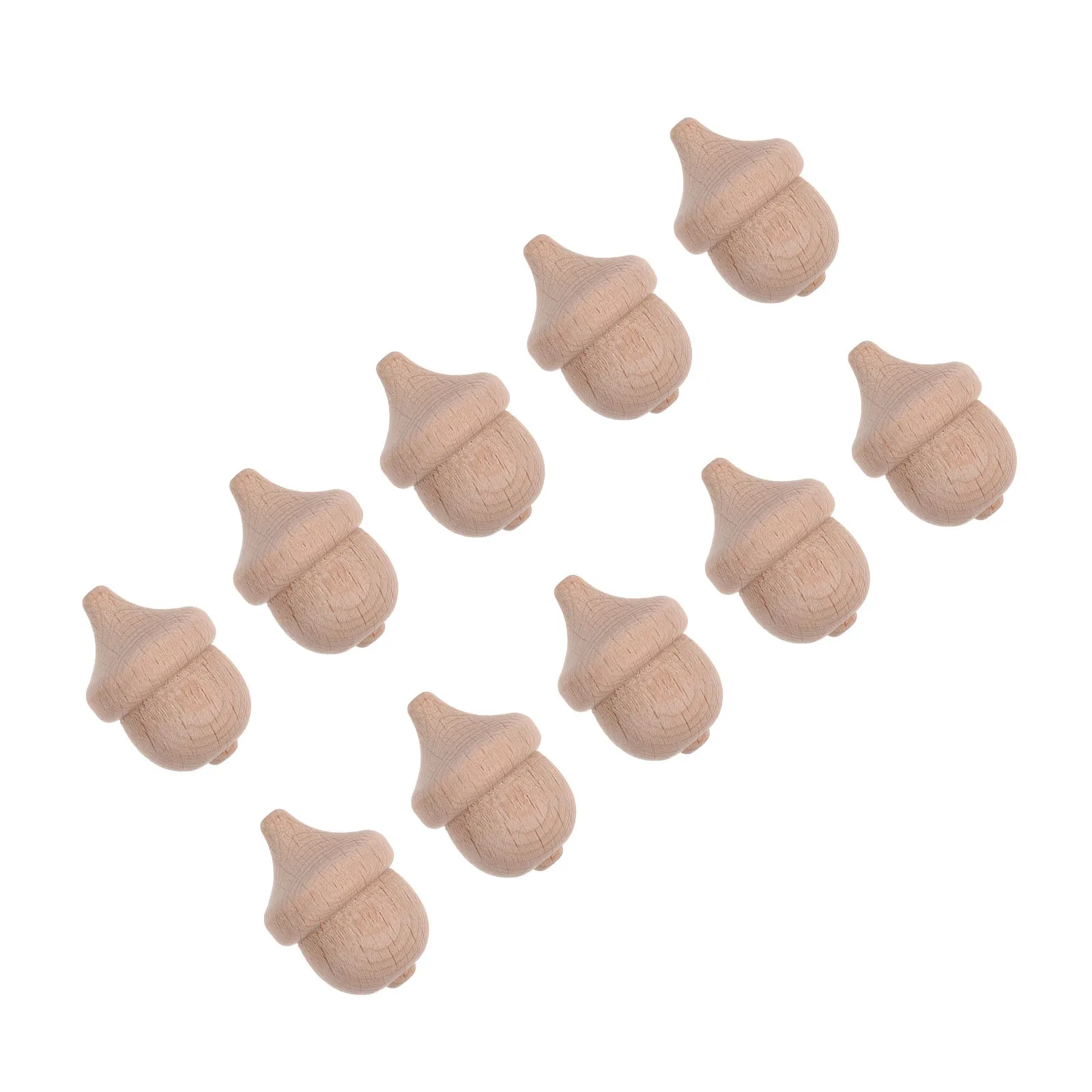 10 pièces non peint gland artisanat en bois pour enfants peinture à la main décor à la maison Graffiti gland enfants artisanat activité bois inachevé