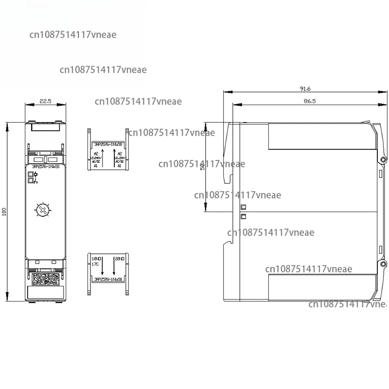 3RP25761NW30 Industri Control Electronic Relay Module 3RP2576-1NW30 Time Relay