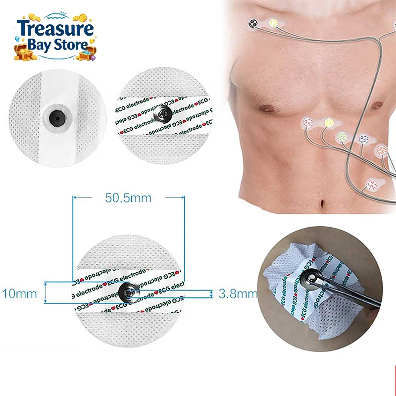 50개 ECG 전극 일회용 전극 패치 EKG 액세서리  - Ecg Patch Monitor 리뷰 및 가격