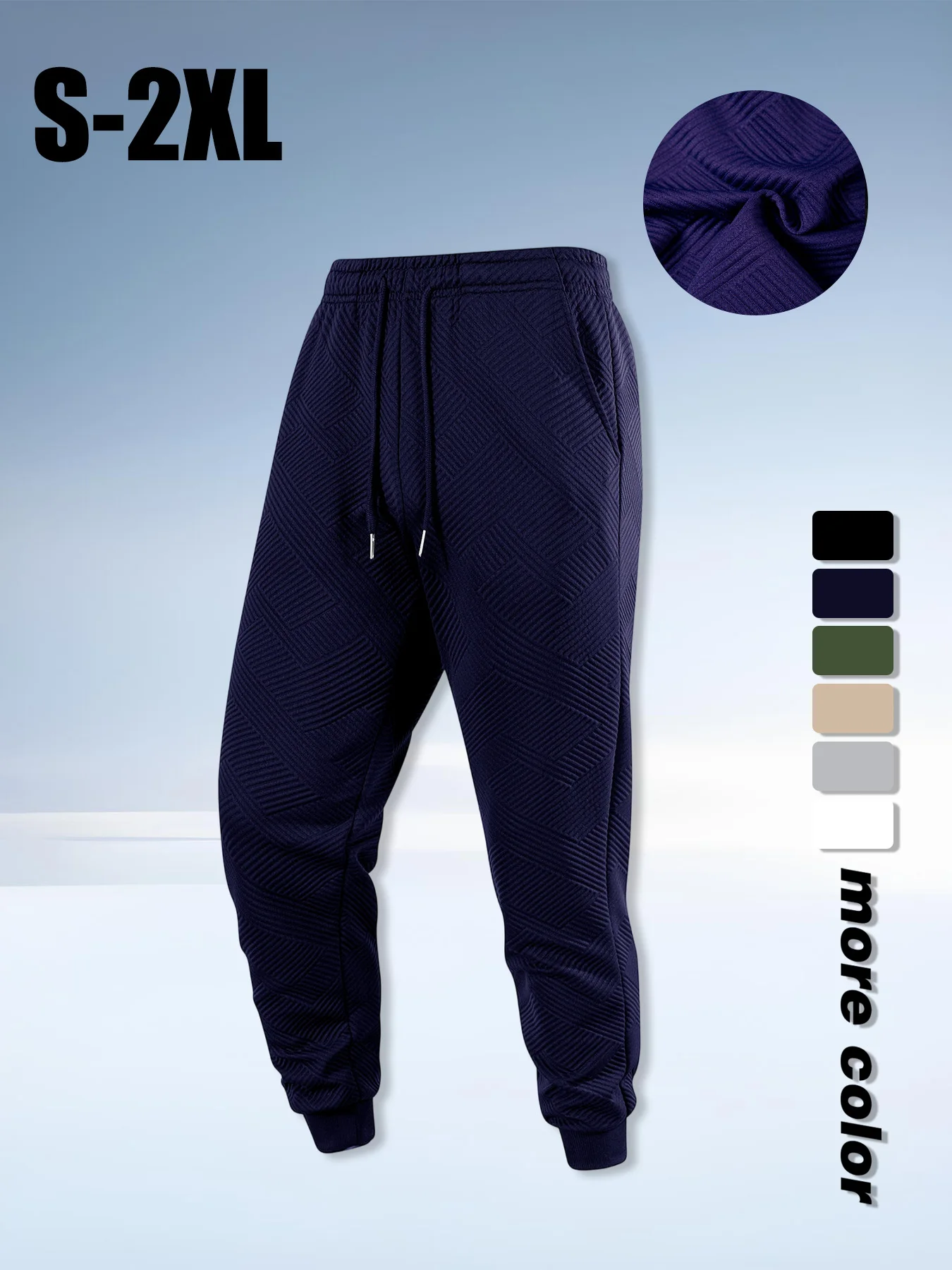 السراويل الرجالية الخريف جديد الرياضة الركض السراويل اللياقة البدنية فضفاضة تناسب الملابس بلون الزي الشارع الشهير السراويل في الهواء الطلق الشارع الشهير