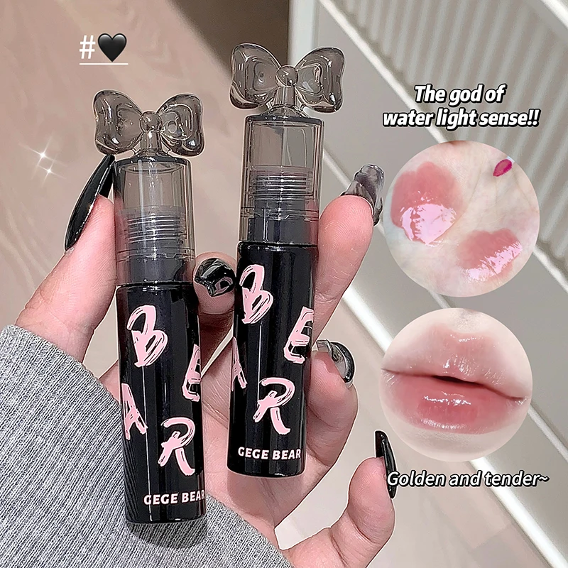Gege Bear Glass Shine Lipgloss – wasserfester, wischfester, nicht klebriger, saftiger, praller, glänzender Lipgloss für Spiegellippen