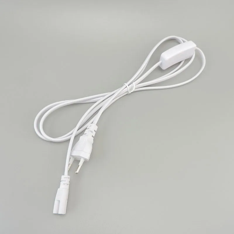 EU US Plug 3pin hole ON/OFF electric Switch Cable T5 light Tube Power supply Charging Connection extension Wire Connector  c1