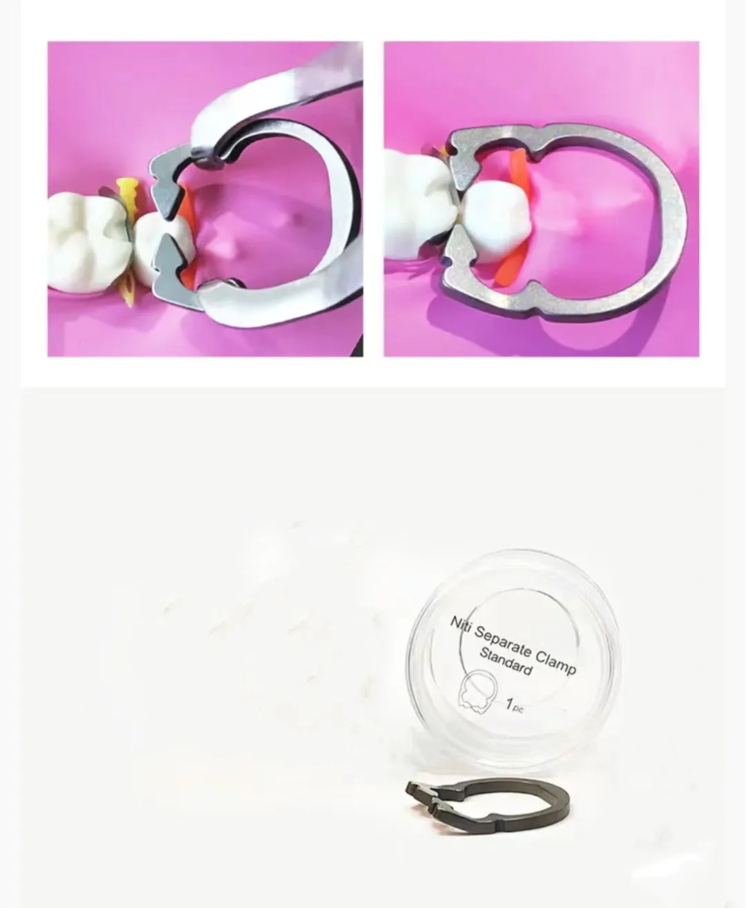 Dentales Sektionalmatrizensystem A2 Metallmatrizen NITI Klemm- und Trennring Keilmesser Diamantkeile Zangen Zahnmedizinisches Werkzeug – Detail 5