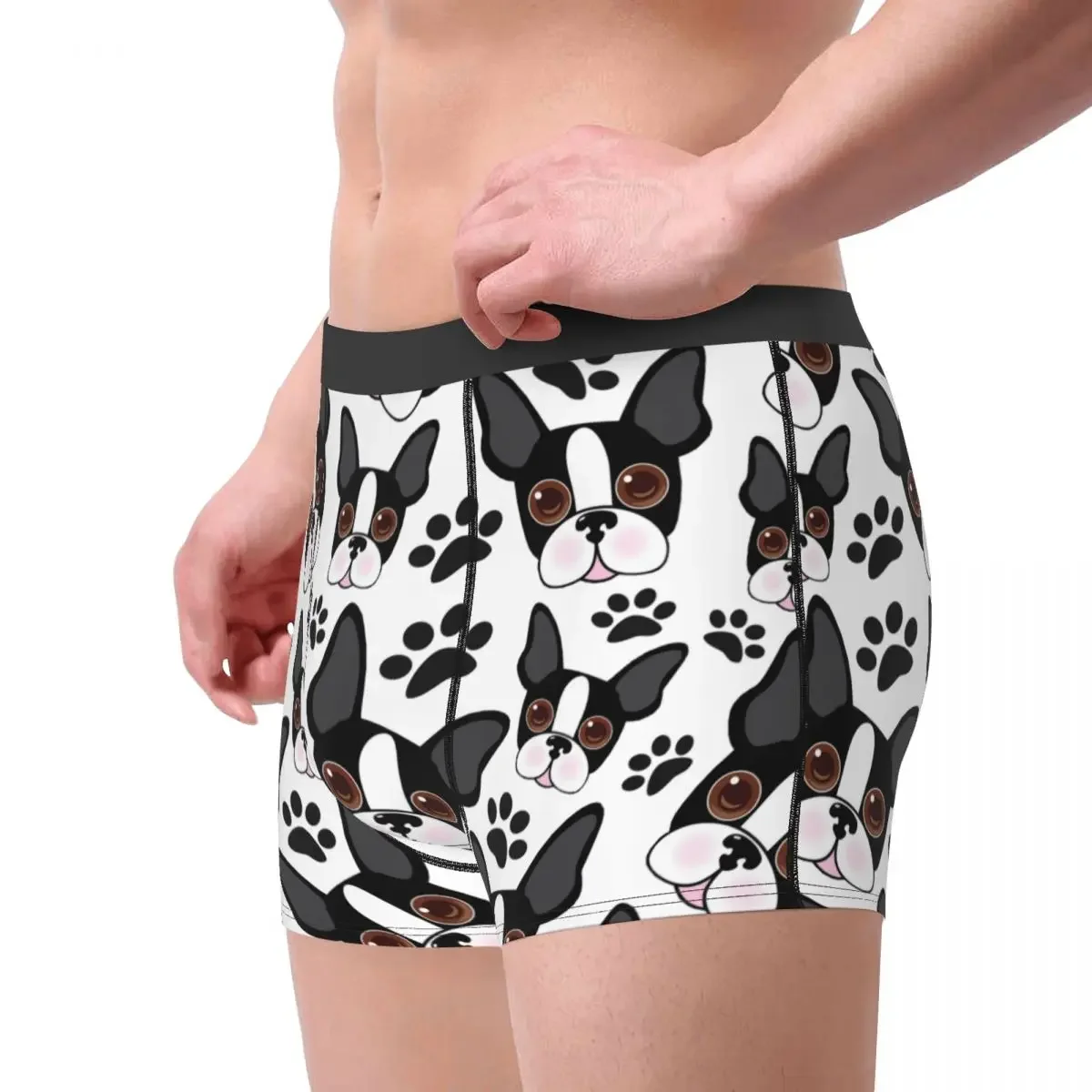 Men's All American  Terrier Pet Puppy Dog Underwear Novelty Boxer Shorts Panties Male Breathable Underpants S-XXL