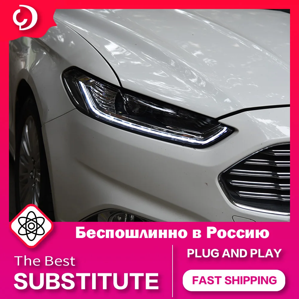 AKD Auto Styling Scheinwerfer für Ford Fusion Mondeo 2013-2016 LED Scheinwerfer DRL Kopf Lampe Led Projektor Automotive Zubehör