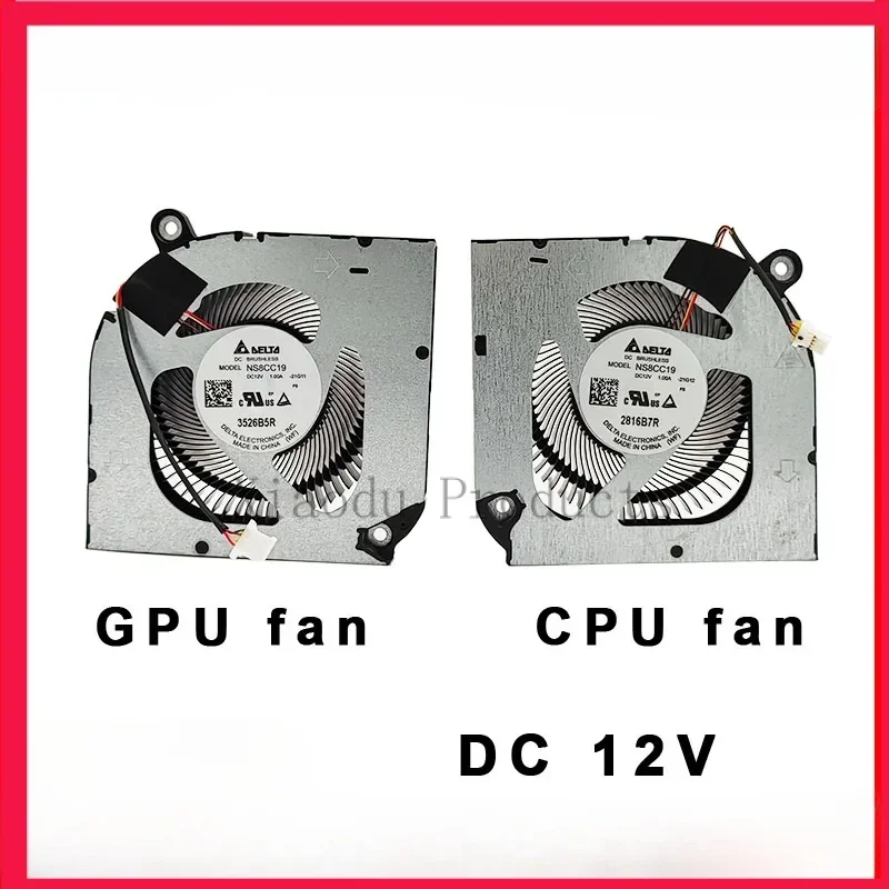 New Laptop CPU GPU Fan Cooler Radiator for Acer Nitro 16 (AN16-51) NS8CC19 21G12 21G11 DC12V 1.0A DC280010WD0 DC280010VD0