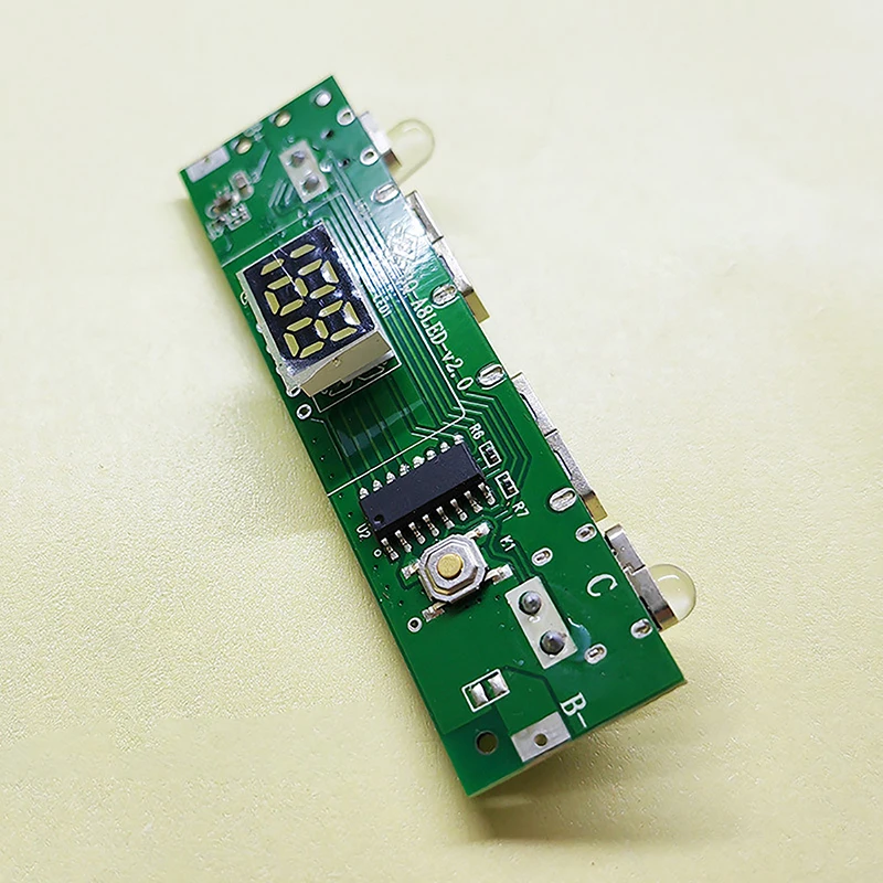 LED Dual USB 5V 2.4A Micro/Type-C USB Mobile Power Bank 18650 Charging Module Lithium Battery Charger Board Circuit Protection