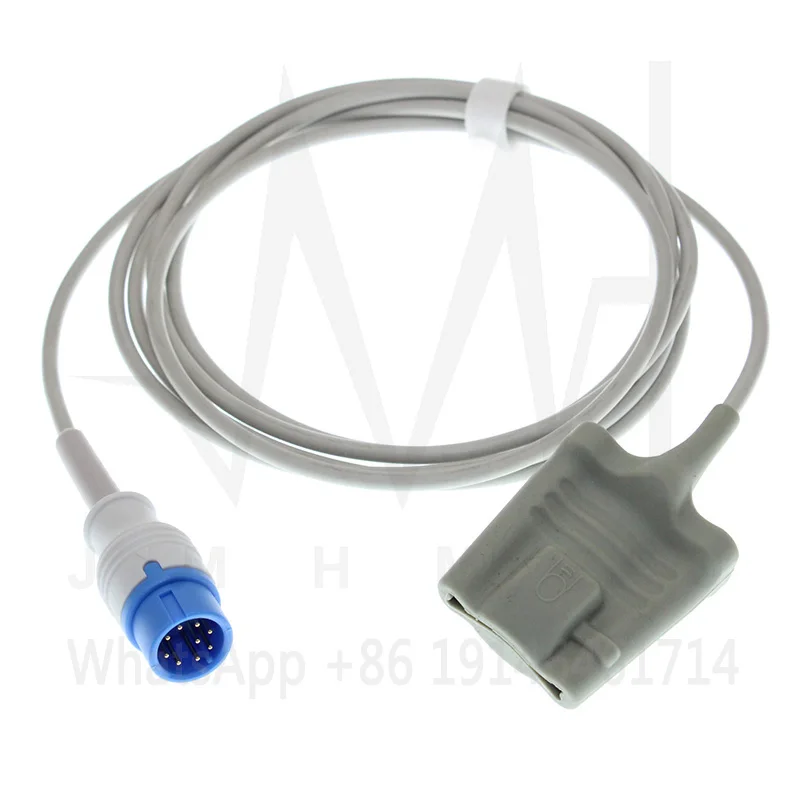 Spo2 Sensor Compatible Biolight(BLT) A6 A8 Q5 V6 Monitor,9pin 3m Adult/Child/Neonate/Finger/Ear/Forehead/Animal Oximetry Cable