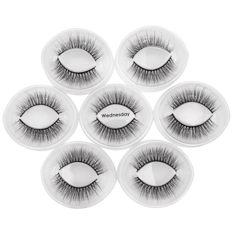 YSDO 3D mink makeup eyelashes 7 pairs hand made fluffy maquilagem mink lashes natural false eyelashes thick fake lashes cilios