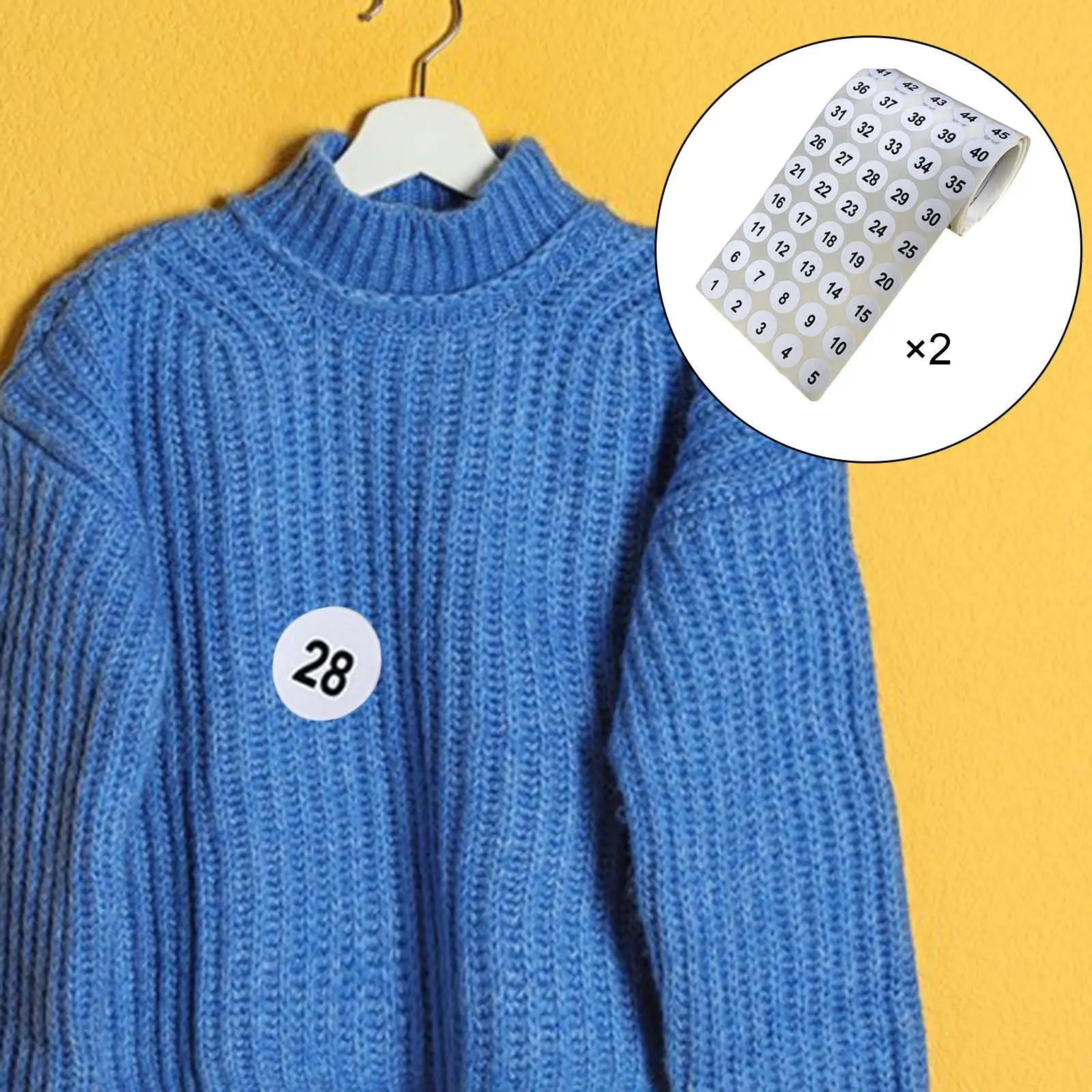 2 Vellen Nummer Stickers Zelf 1 Tot 100 Ronde Labels Voor Kantoordecoratie