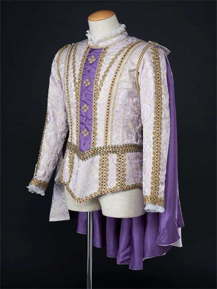 

Man's Tudor Purple Queen Elizabeth Costume Renaissance Henry Viii Royal Court Uniform