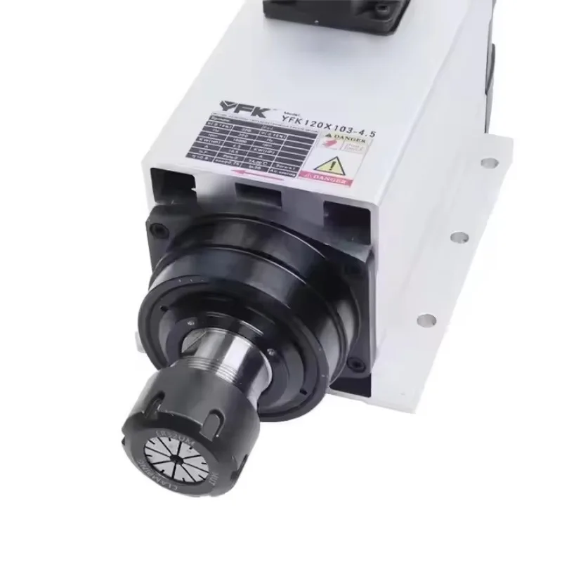4.5KW Spindle Motor CNC BT30 Air Cooled Bearing Woodworking Machine Tool High Speed 18000RPM 220V/380V