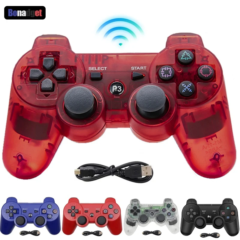 

For PS3 Bluetooth-Compatible Wireless Controller With 6-Axis Gyroscope And Vibration Function PC Controls