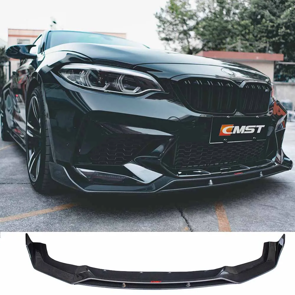 For BMW M2/M2C/F87 Carbon Fiber Front Bumper Lip Rear Diffuser Canard Wing Spoiler Vent Car Parts Body Kit