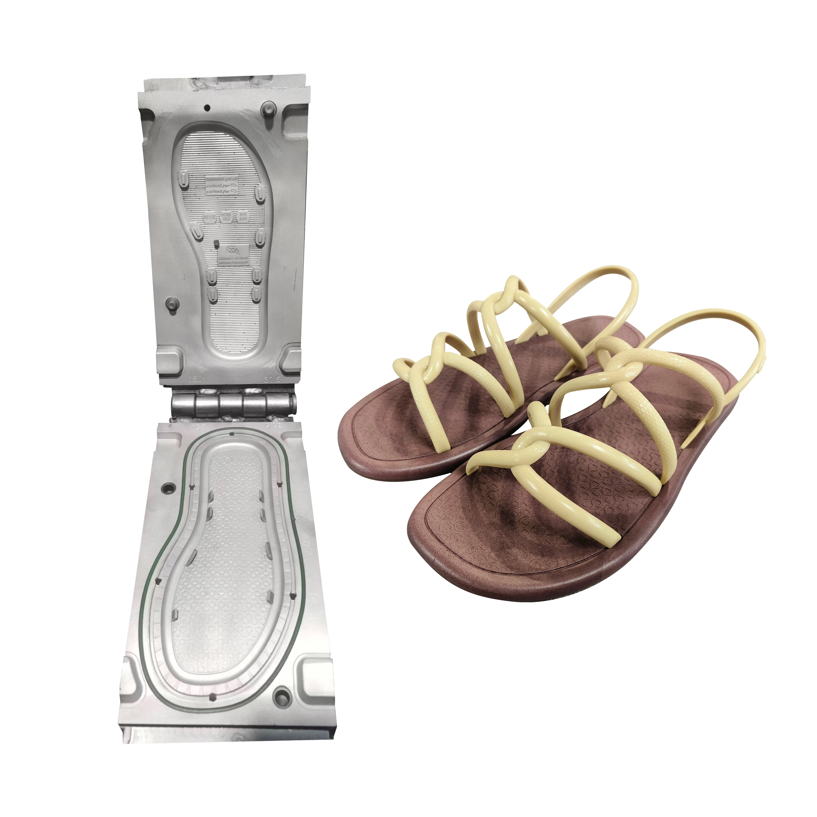 

PVC Air Blowing Injection Molding Flip Flop Shoe Sole Mold Factory Direct Supply Sandal PVC Mold Maker