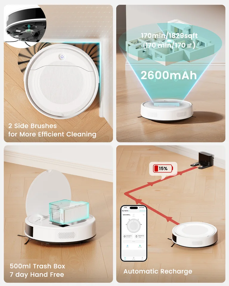 LEFANT M310 Ultra Robot Vacuum Cleaner with SOF LiDAR Navigation