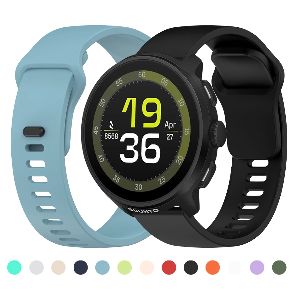 20/22 ミリメートル交換ストラップ SUUNTO ラン/垂直シリコン時計バンド SUUNTO 3/9 5 ピークプロ/ペース/オーシャンブレスレットスポーツリストバンド
