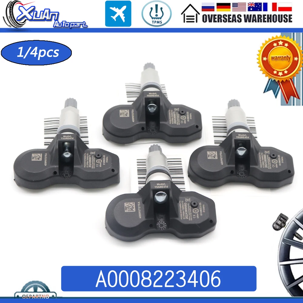 A0008223406 TPMS Tire Pressure Sensor Monitoring System For Mercedes-Benz E-Class 1999-2005 CL CLK E S SL SLR 2000-2007 315Mhz