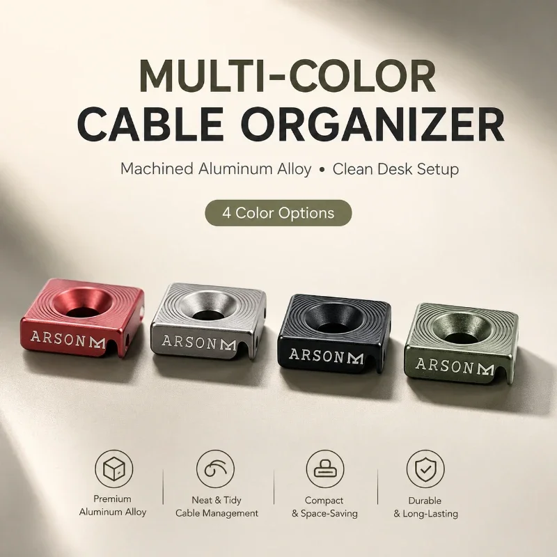 Metal Wire Management Clamp Set 4 Optional Colors With Matching Screws Hex Wrench Hobby Model Wiring Fixing Accessories