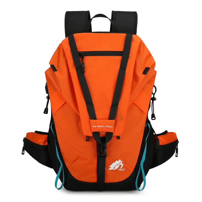 Cross-border new mountaineering bag lightweight large-capacity hiking backpack waterproof backpack trendy outdoor bag portable b