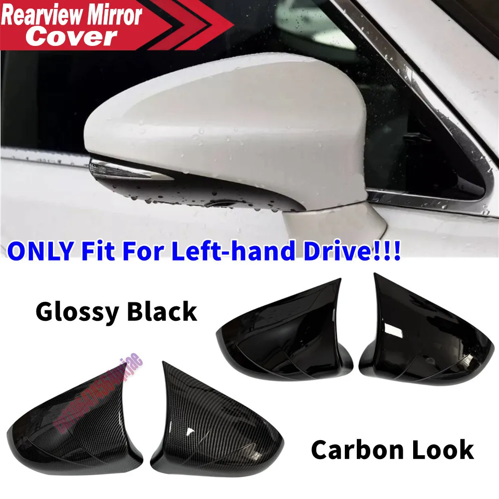 For LEXUS LHD IS ES GS LS CT RC F-Sport 2014-2020 ABS Rearview Side Mirror Cover Wing Cap Exterior Door Trim Adhesive Sticker