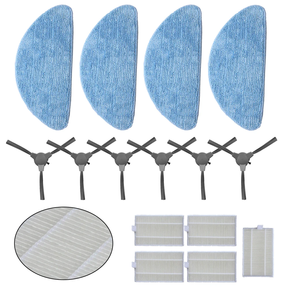 For Zigma Spark 980 981 Robot Vacuum Filter Side Brush Mop Cloth Replacement Parts Kit Cleaning Accessories Supply
