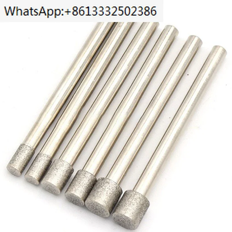 

High quality cylindrical electroplated CBN grinding rod, cubic boron nitride grinding head, internal grinding wheel 6D/8D/10D