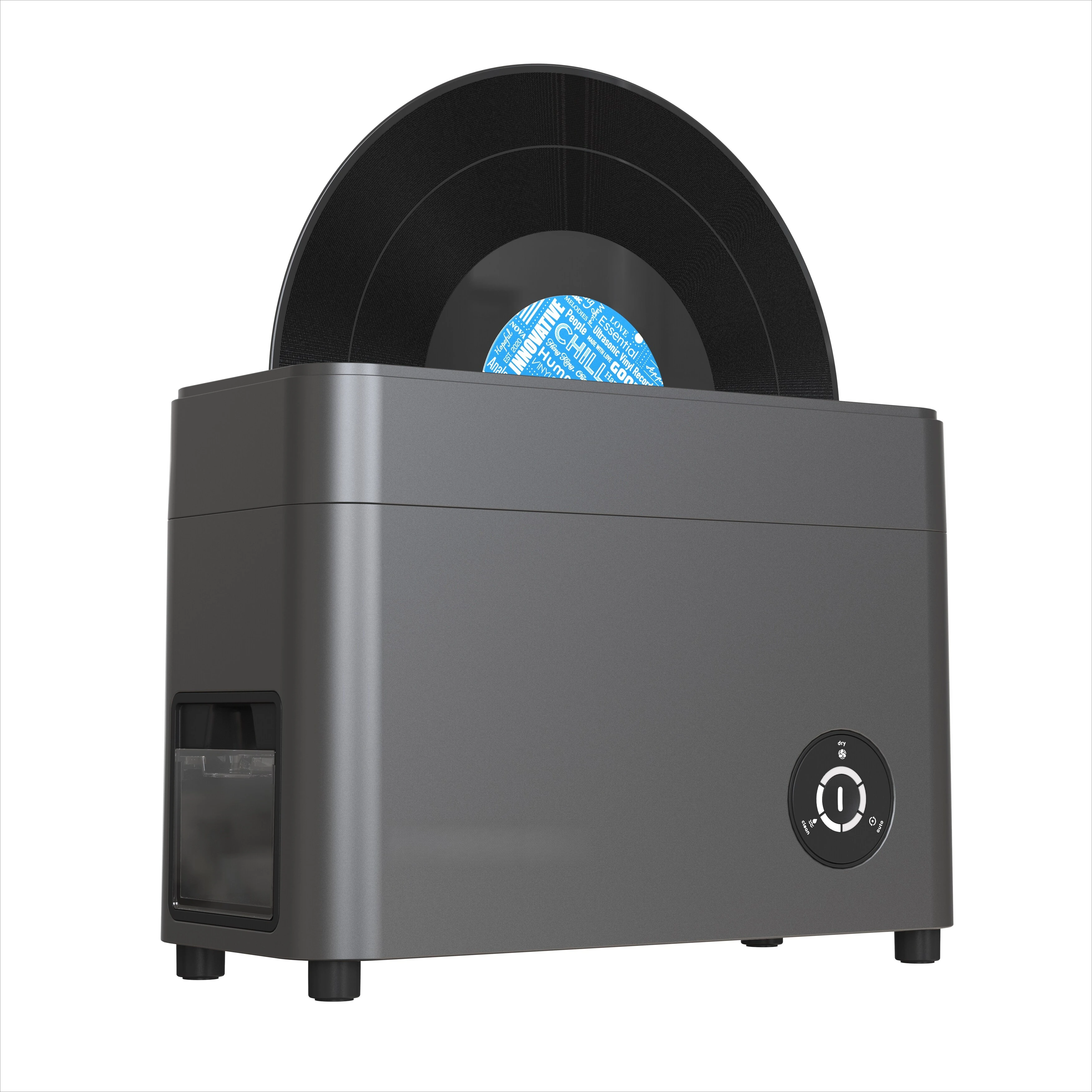 Ultrasonic Vinyl Record Cleaner Machine Automatic 12 Inch LP Album Cleaning with Drying System Dust Removal