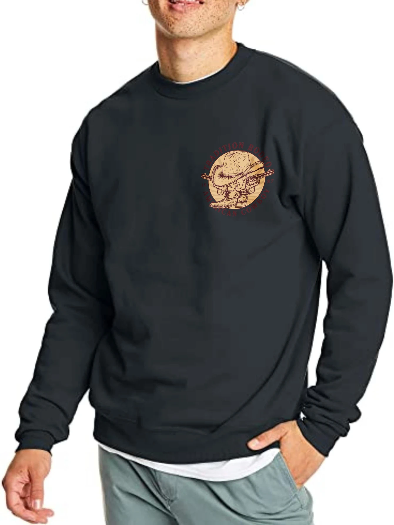 

Men's t-shirts Streetwear essentials Autumn Long sleeves Space Explorer Logo Printed Graphic t-shirt Sports Hip-Hop Christmas