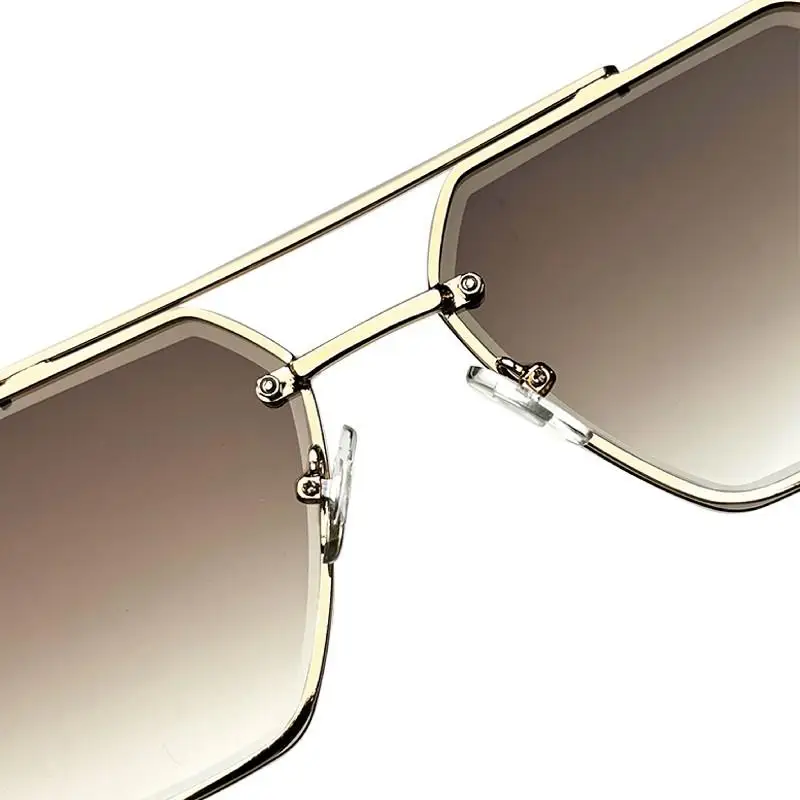 Raute neue Polygon Metallrahmen Herren Sonnenbrille Mode einfache Vintage Frauen Sonnenbrille UV400 Fahren Angeln das beste Geschenk – Detail 13