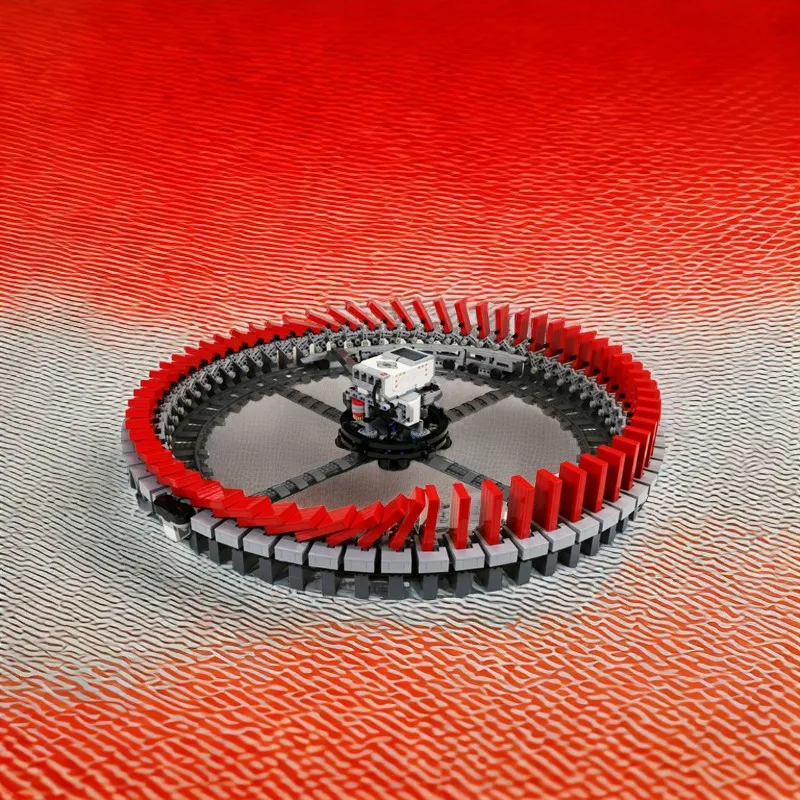 4512pcs MOC Technical Infinite Domino Ring Model Building Blocks Christmas Gifts Architecture Toy Brick 3D Assemble Birthday