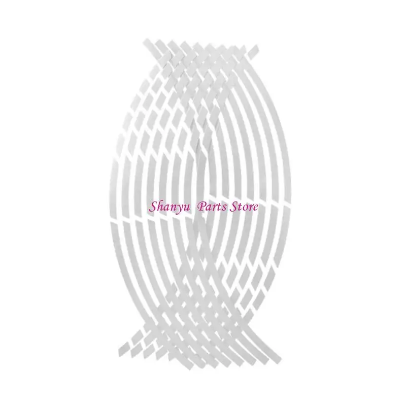 

Wheel Reflective Stripe Decal Sticker for 17-18inch Motorcycle Car R6FB
