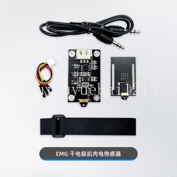 Dry Electrode Electromuscular Sensor EMG Single Guide, Analog Signal Acquisition Module Smart Wearable Open Source Kit