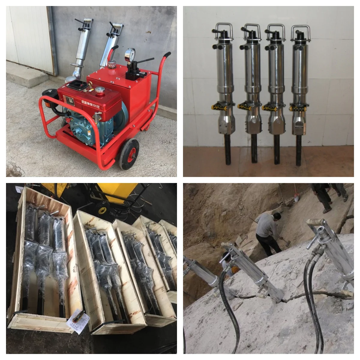 New China Hydraulic Rock Splitter Guns Stone Splitting Machine
