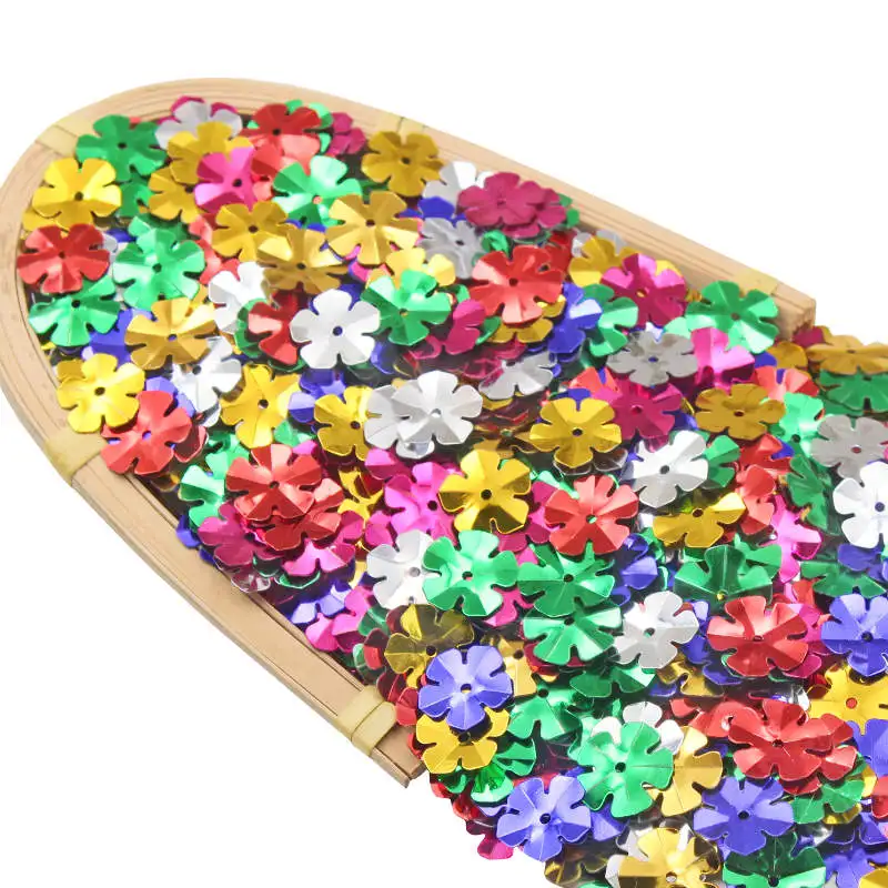 250-2000pcs Mixed Pastel Flower Sequins PVC Paillette For Wedding Party Decorations DIY Clothing Handmade Sewing Accessories