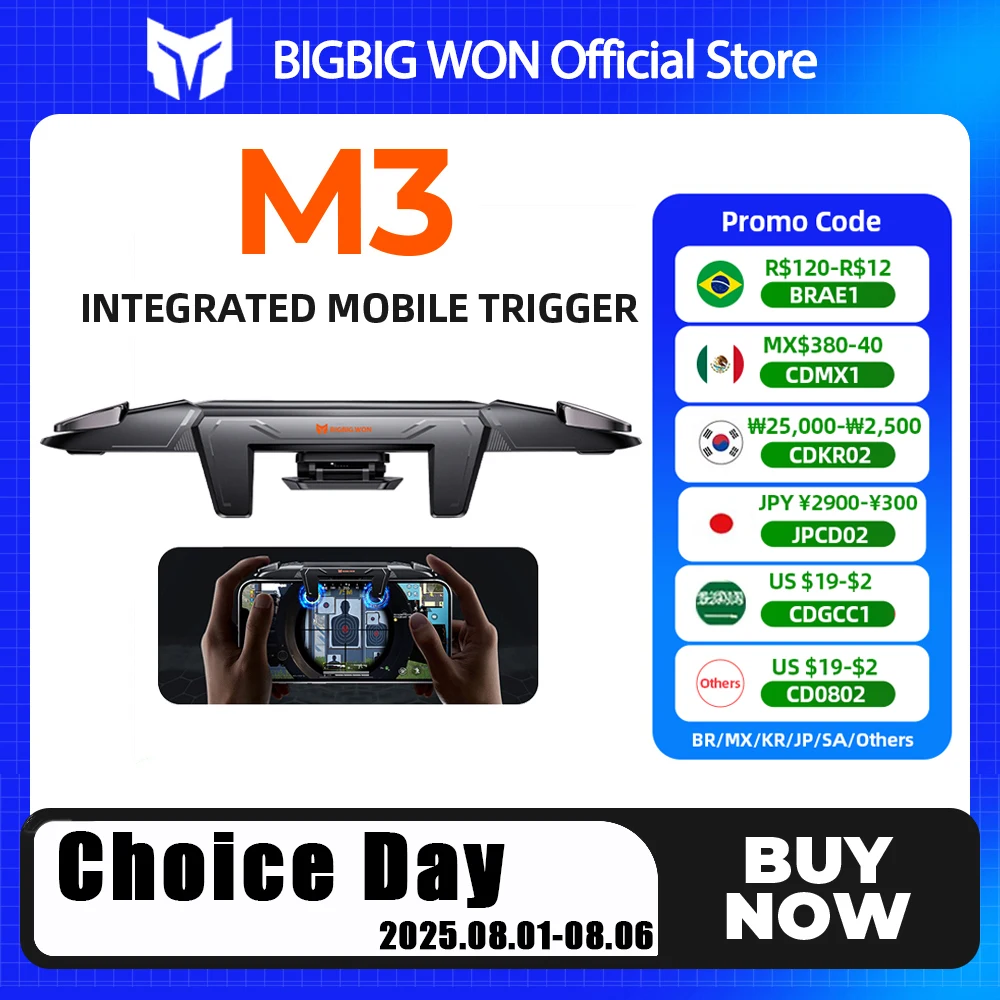 

Мобильные игровые триггеры BIGBIG WON Mechager Plus M3, мобильные игровые контроллеры Plug and Play для телефонов iOS и Android