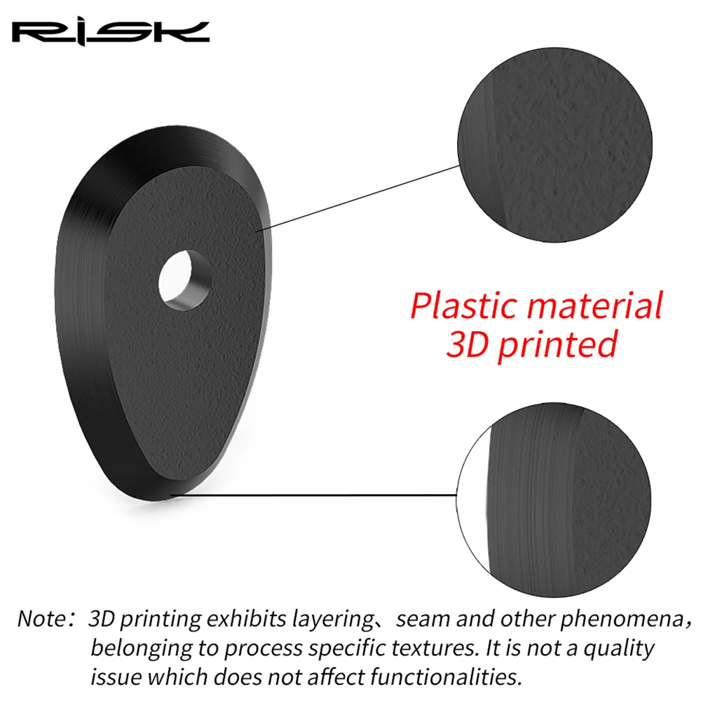 RISK Road Bicycle Electronic Shift Lever Custom Button Washer for UT8170 / DA9270 Bike Derailleur System, 3D Printed Polymers image 5