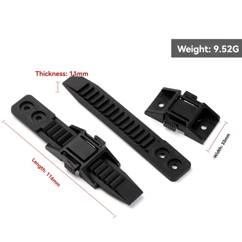 A69X-10Pcs Replacement Retractable Buckle Riding Gear Buckle Ratchet Tatical Adjust Buckle Slide