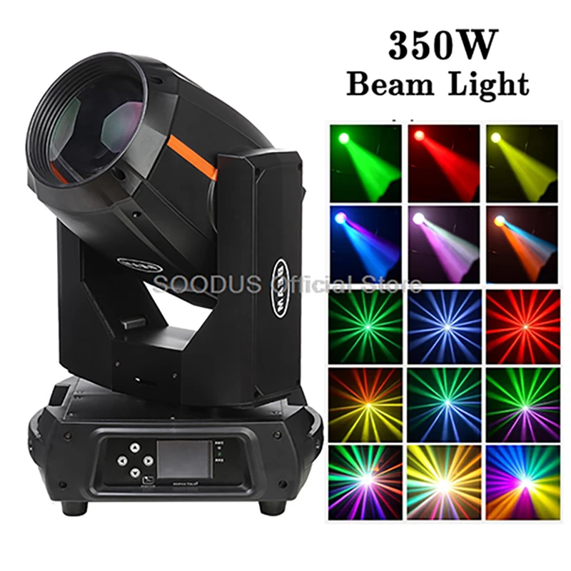 

Dj Light 350W Beam Moving Head Light With 3D Pattern Multicolor Prism DMX512 Control For Stage Party Wedding Event Lighting Show
