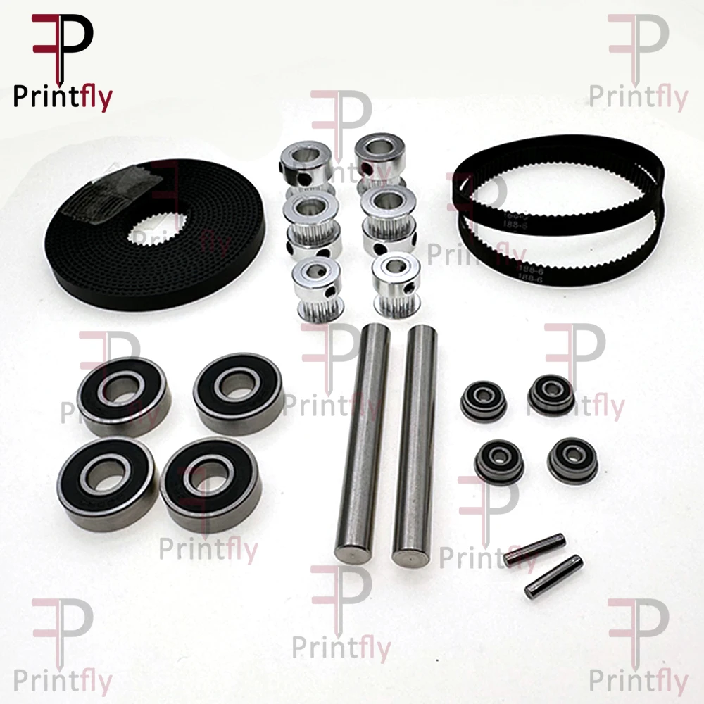 Printfly 3D printer Kevin Akasam Motion kit for GT2 2GT Timing Belt Pulley Bearing Driven Z for Ender 3/Pro/V2 CR10 i3 Creality