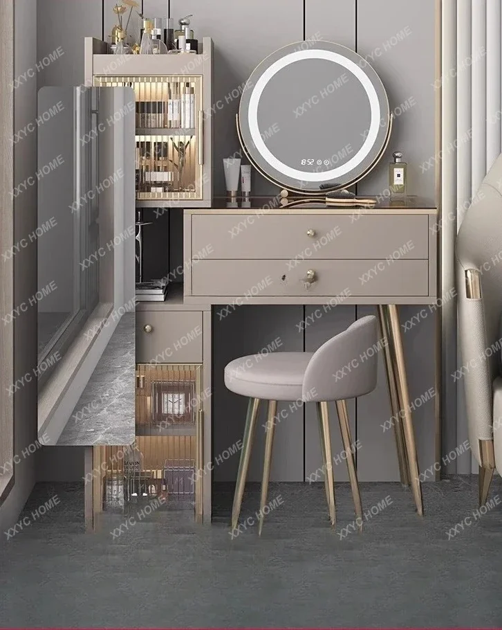 A  Light luxury dresser chest integrated storage cabinet