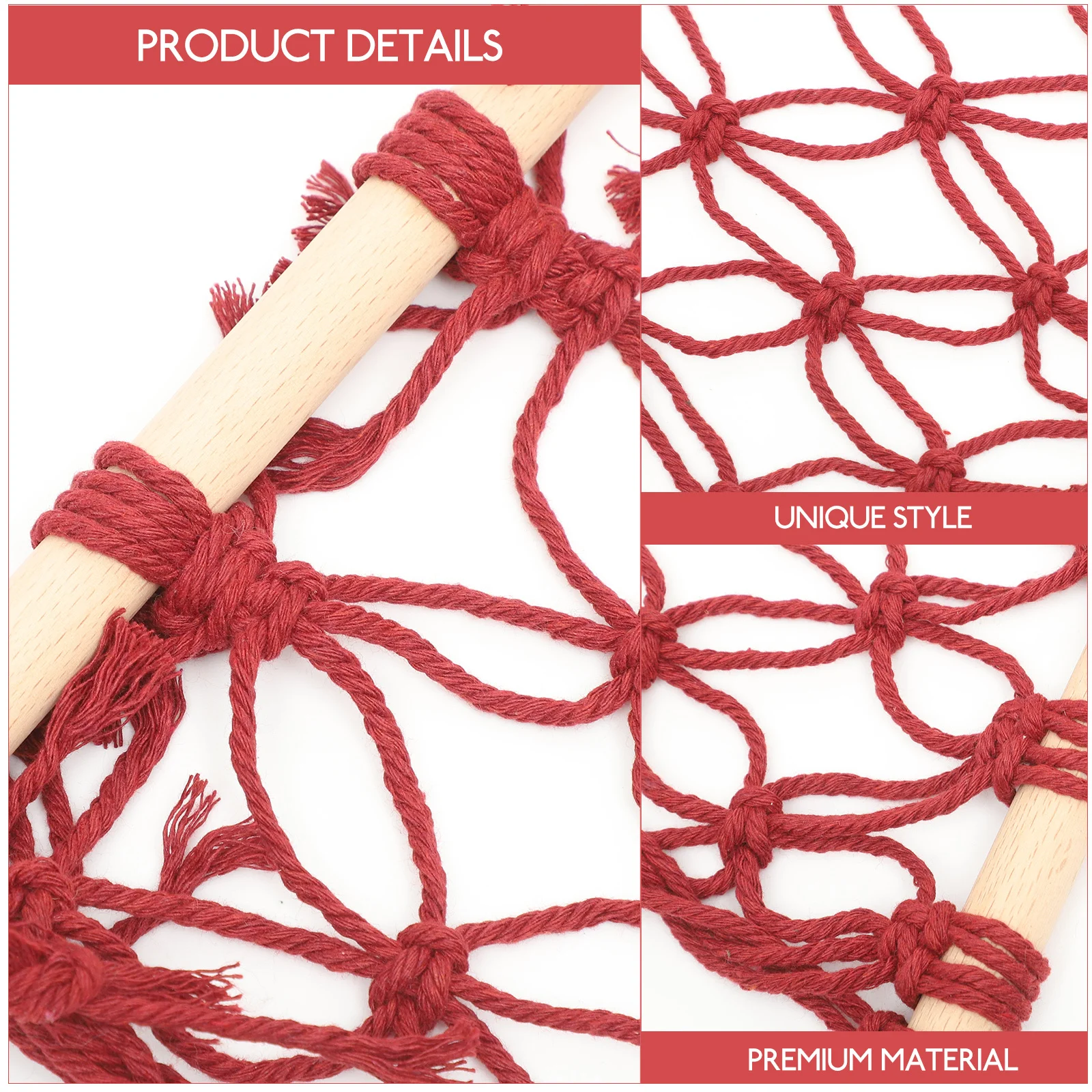 

1 set 1 Set Fruit Hanging Basket Kitchen Storage Net For Vegetables Bananas Under Cabinet Bohemia Style Cotton Rope Household