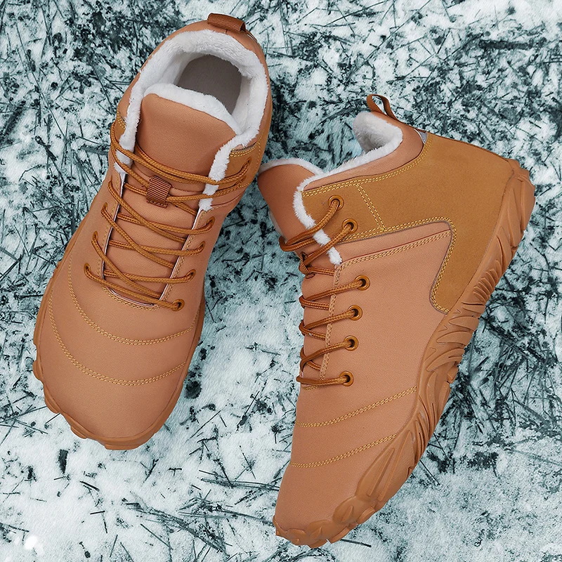 

Outdoor Wear-resistant Sneakers Warm Couple Footwear Men Women Boots Casual Luxury Winter Shoes Waterproof Skateboard Shoes