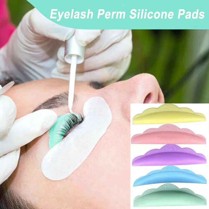 New 5 Pair Eyelash Lifting Kit 3D Eyelash Perm Silicone Pad Reusable Lash Lift Tools Eyelash Curler Applicator Accessories