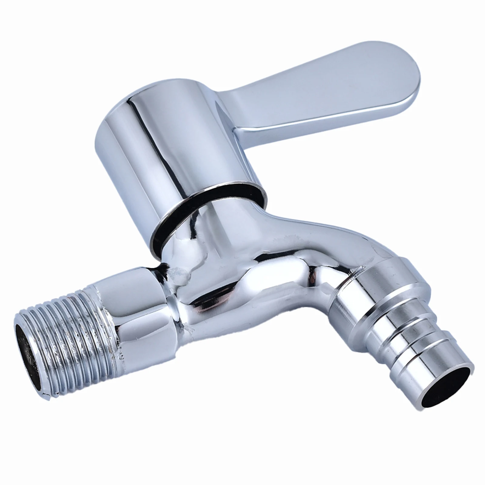 Home Improvement Faucet In-wall Faucet For Washing Machine Silver Color Alloy Copper Valve Core 1 2 Threaded 1pc