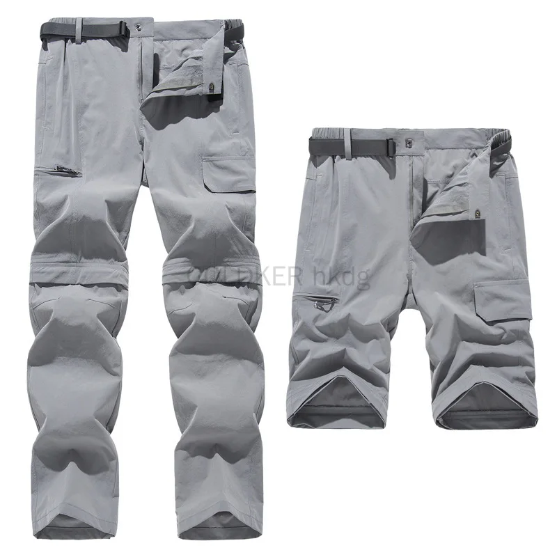 

2024 Zip Off Hiking Pants Convertible Shorts Mens Cargo Work Pants Lightweight Breathable Trousers Workwear Outdoor Casual Pants