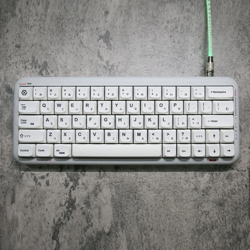 Branco minimalista keycaps xda perfil corante-sublimação pbt keycap 135 teclas